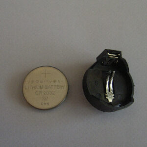 CR2032 battery and holder