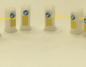 N Scale road island Bollards 6 pack